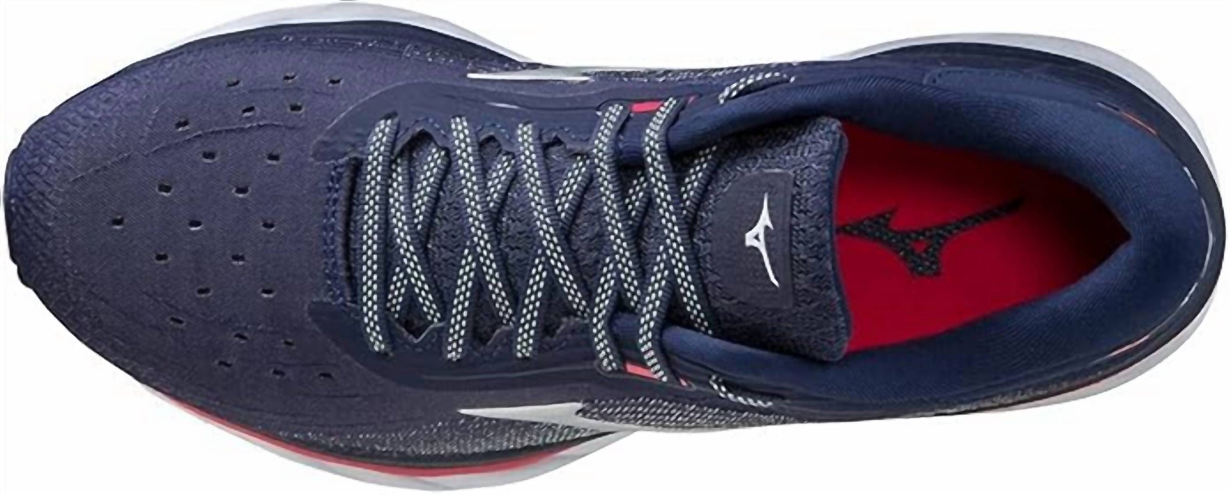 MIZUNO Women's Wave Sky 5 Running Shoes in navyblue pink 1 - women's shoe - alternate view