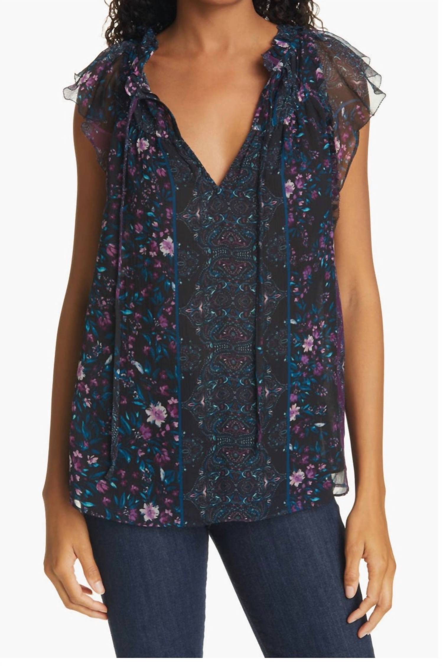 Ramy Brook - Laura Silk Floral Top