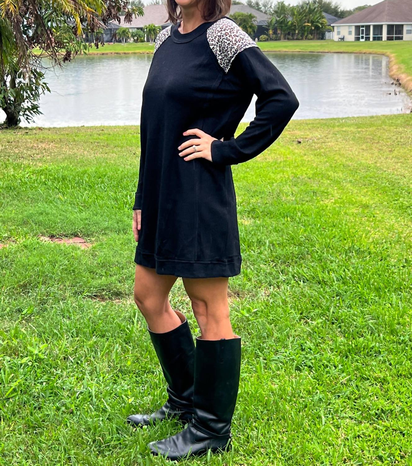 Umgee - Leaping Leopards Dress