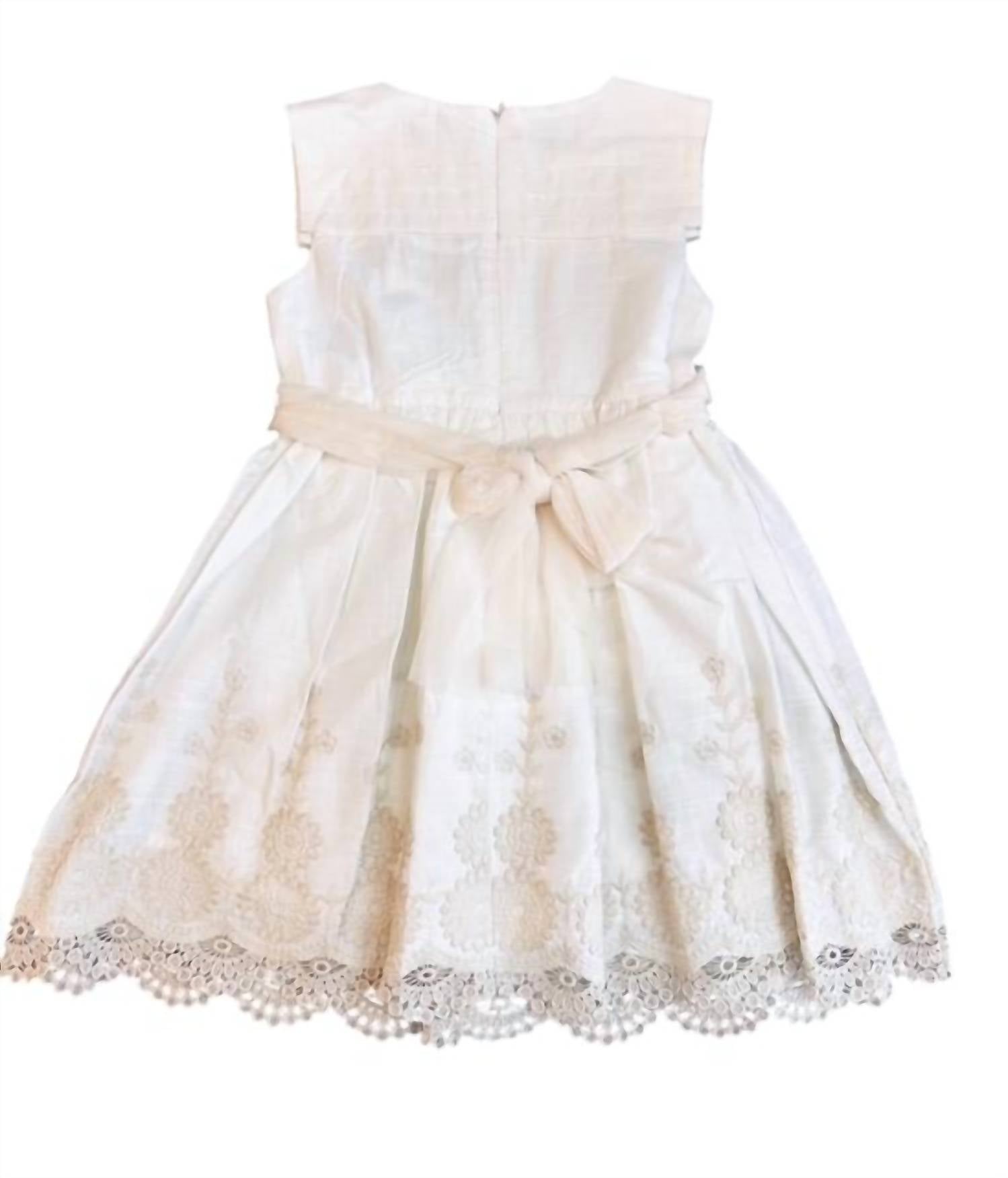 Mayoral - Girls Lace Cut Dress