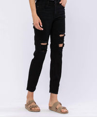 Judy Blue - High Waist Destroyed Boyfriend Jeans