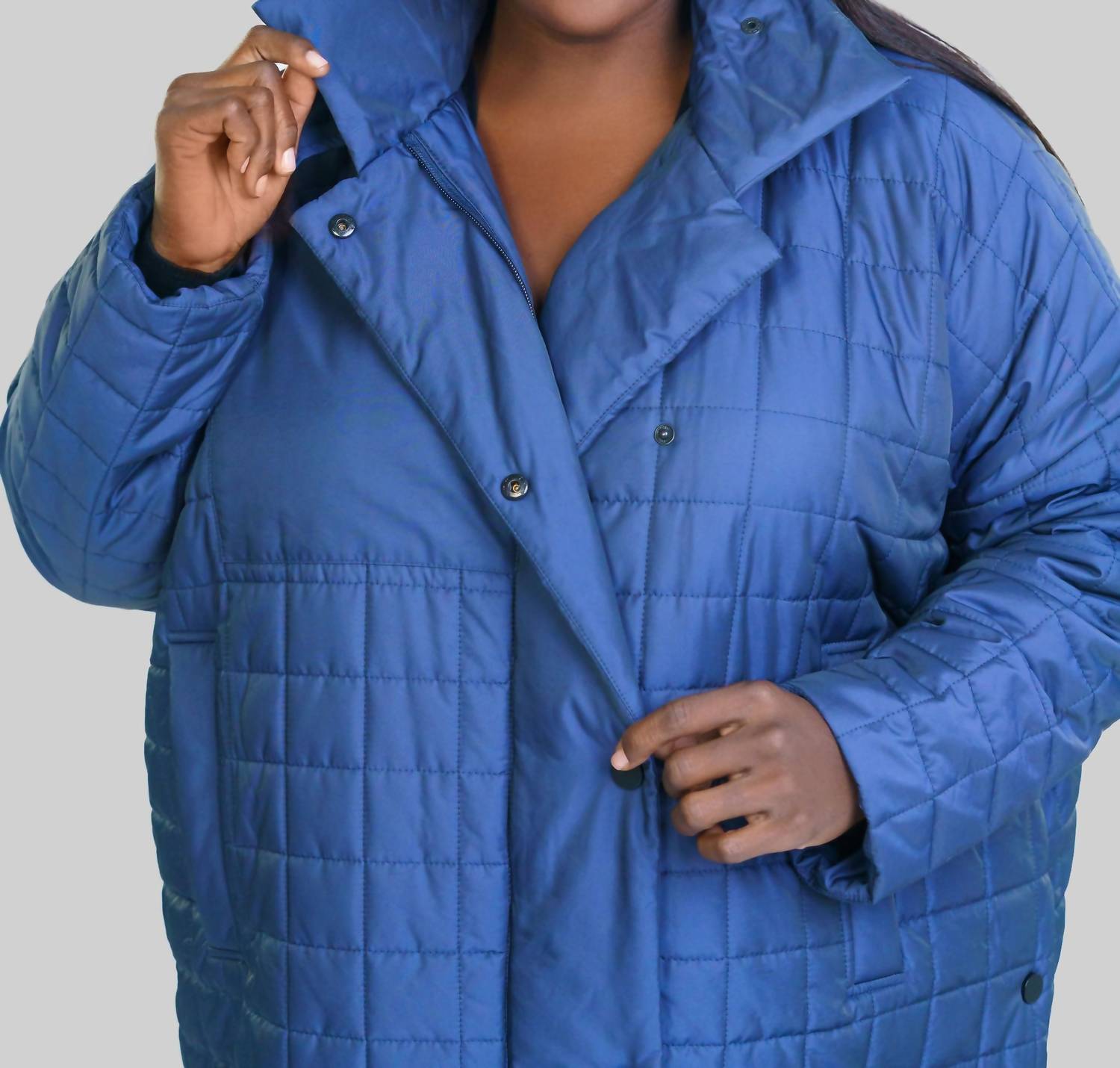 Bitte Kai Rand - Changeant Nylon Box Coat - Plus Size