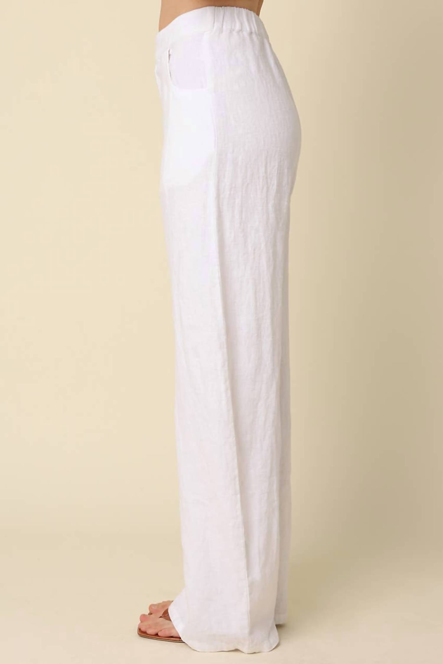 Olivaceous - Carina Linen Pant