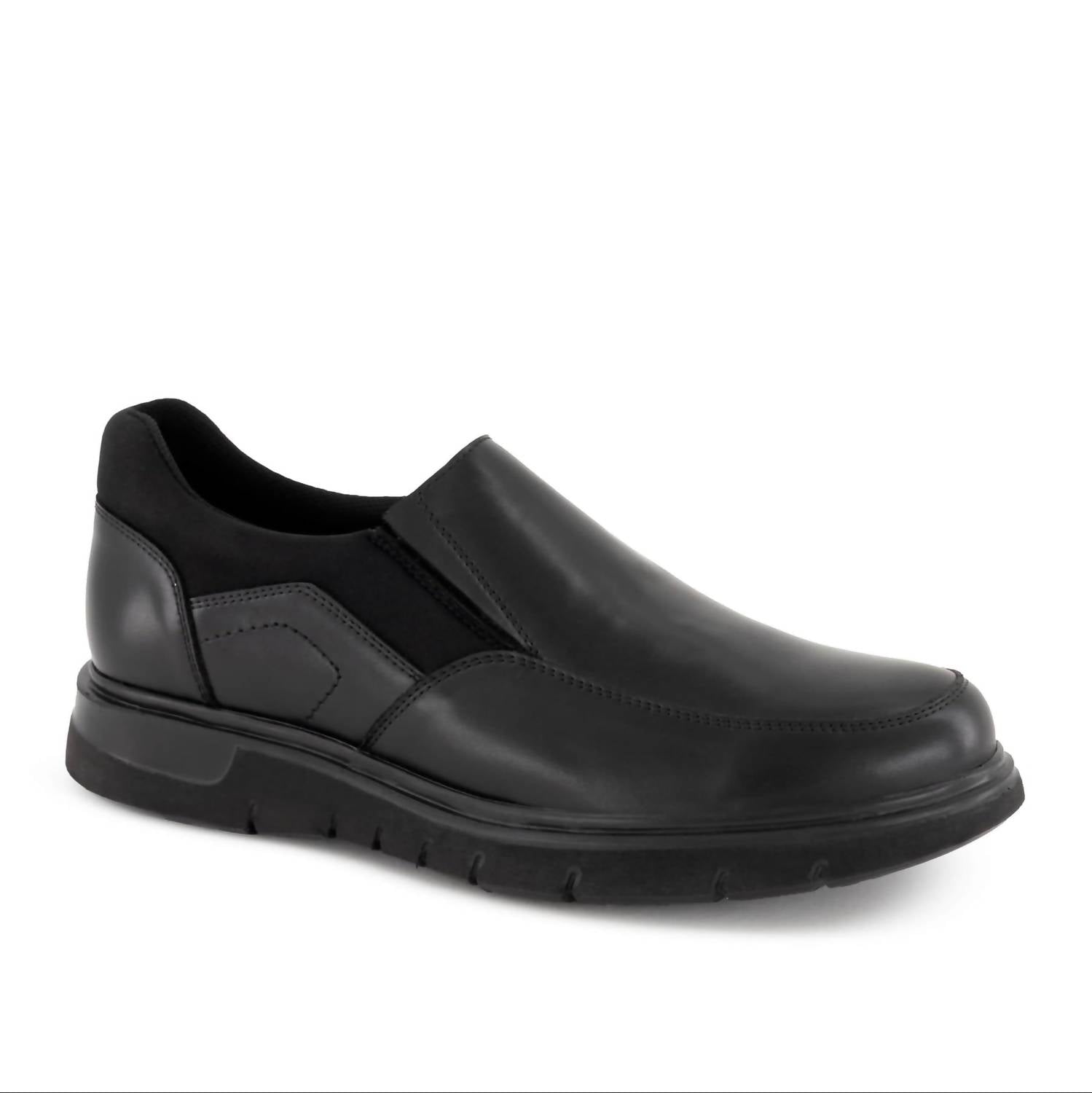 Ferrato Men's Slip On Flat Shoes in black - men's sneaker