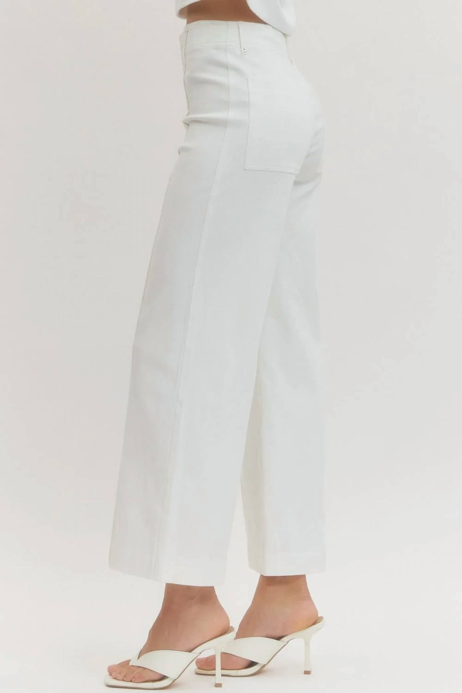 Entro - Emma Wide Leg Seam Jeans