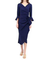 Chiara Boni - Triwan Ruffle-trim Slim-fit Midi-dress