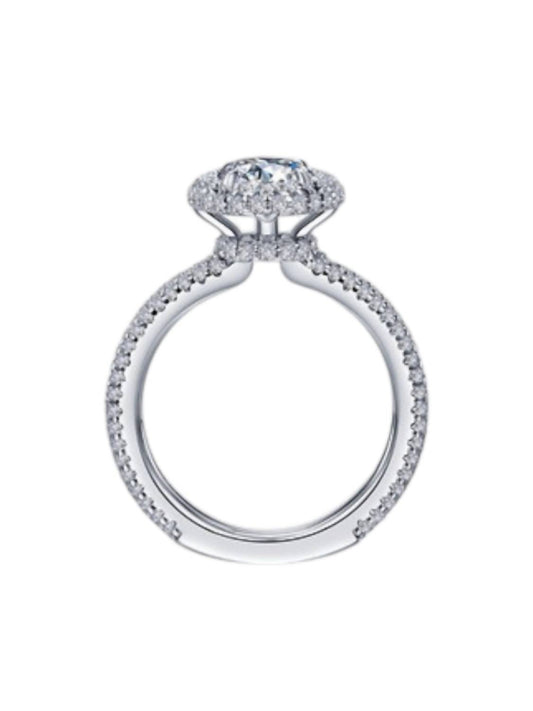 Lafonn - Women's Oval Pave Engagement Ring