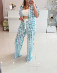 Illa Illa - Short Sleeve Button Top