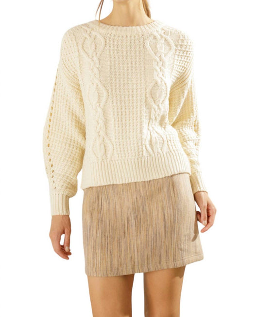 Storia - Thick Cable Knit Sweater