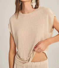Velvet By Graham & Spencer - Velvet Sinclair Linen Tee