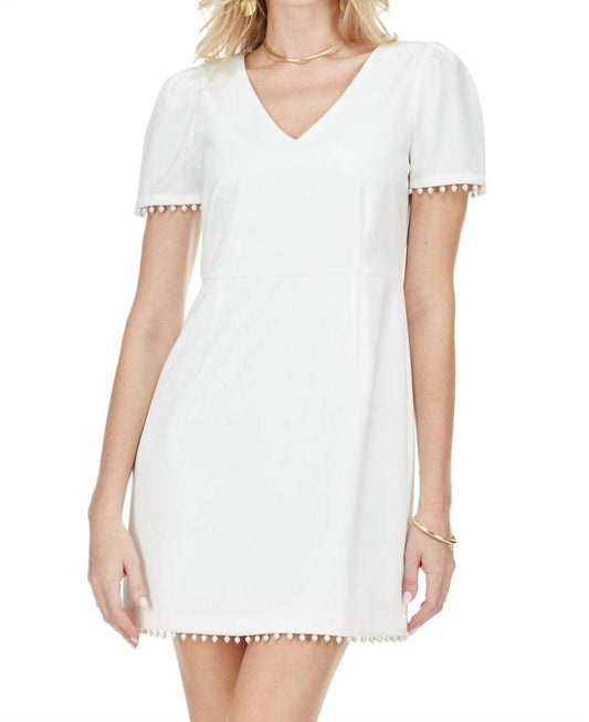 Jade - Pearl Trim Dress