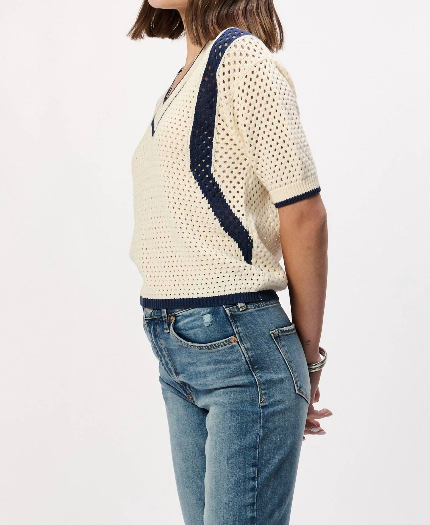 Another Love - Priscilla Striped V-neck Top