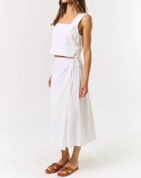 Lalavon - Midi Length Wrap Skirt