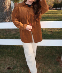 Sky To Moon - Suede Fringe Jacket
