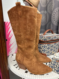 Corkys Footwear - Women's Howdy Faux Suede Cowgirl Boots