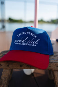 Rubymoon - Unisex United States Social Club Embroidered Hat