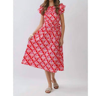 Tcec - Lucy Floral Print Midi Dress