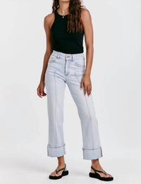 Dear John Denim - Holly Super High Rise Cuffed Straight Jeans