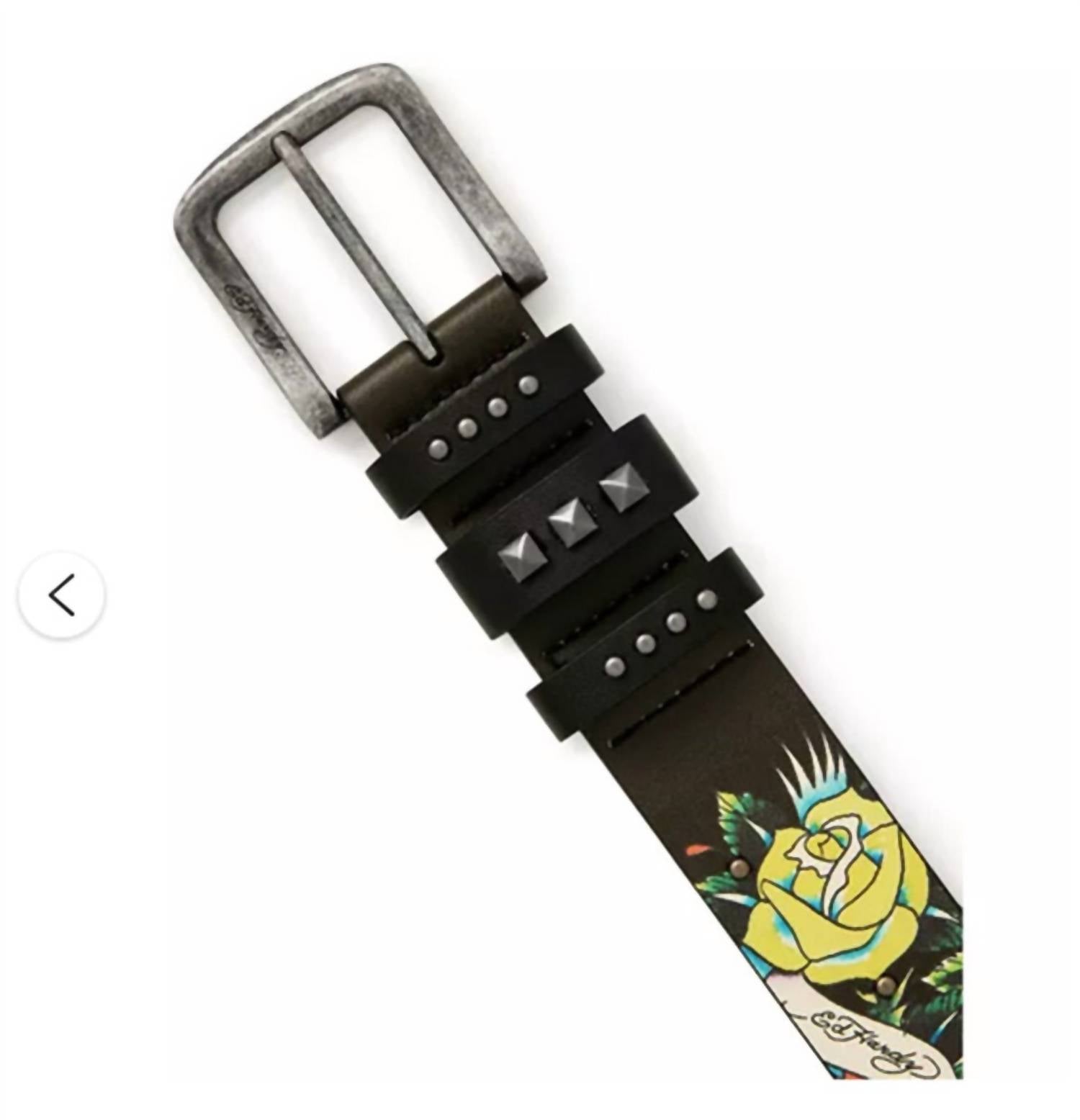 Ed Hardy - Men's Skull Studded Belt