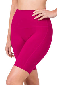Zenana - Athletic High Waist Biker Shorts