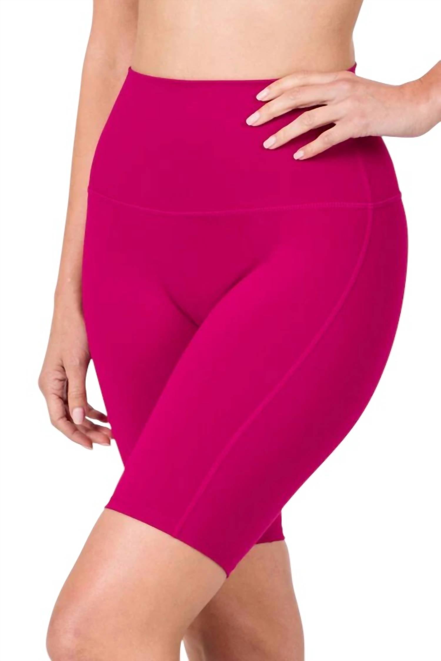Zenana - Athletic High Waist Biker Shorts
