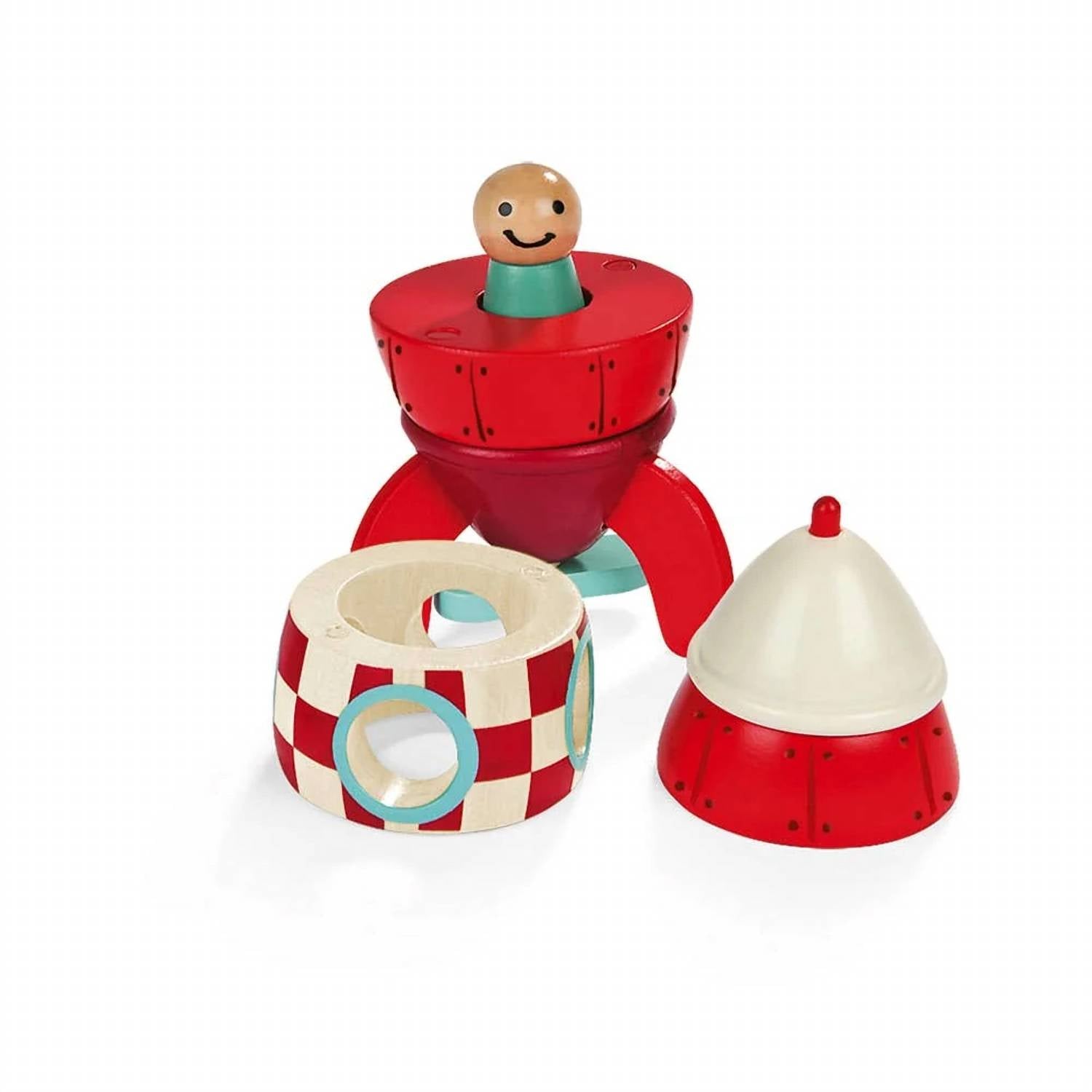 Janod - Small Magnetic Rocket Toy