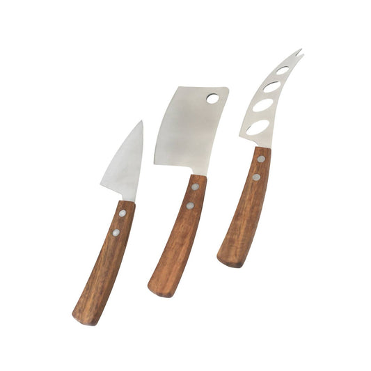 Creative Gifts International - 3-Piece Cheese Knife Set