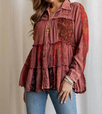 Young Threads - PATCHWORK EMBROIDERY CARDIGAN