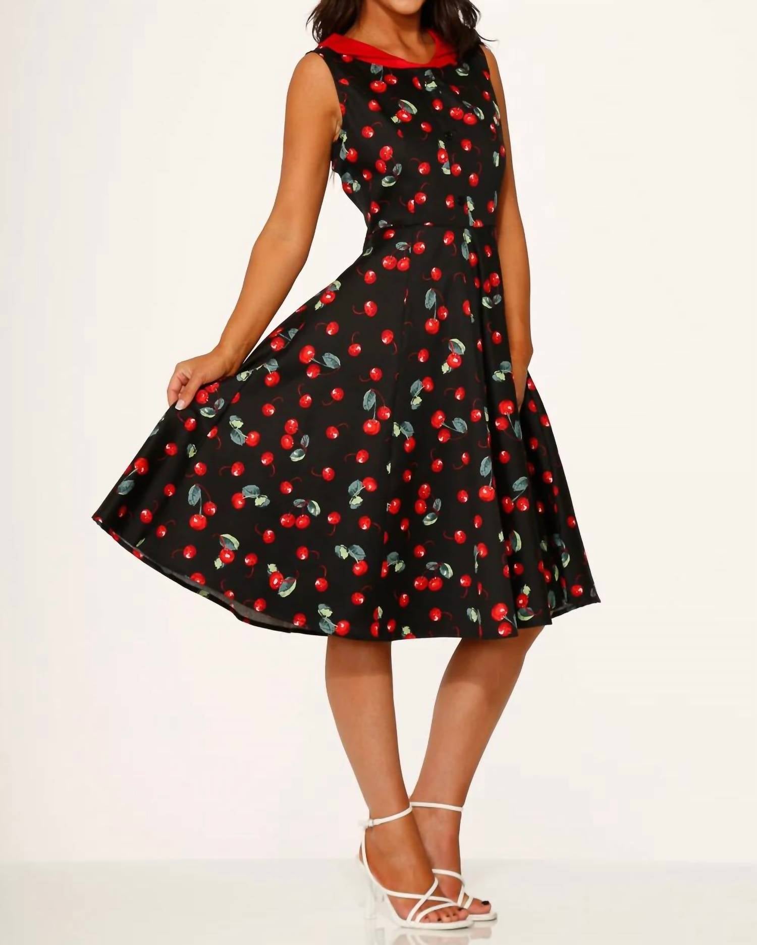 Orchid Bloom - Cherry Swing Dress