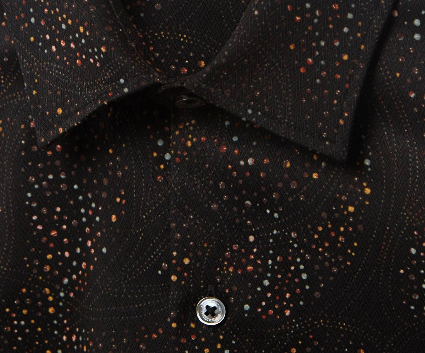 Bugatchi Uomo - Men's Paisley Speckled Print Cotton Shirt