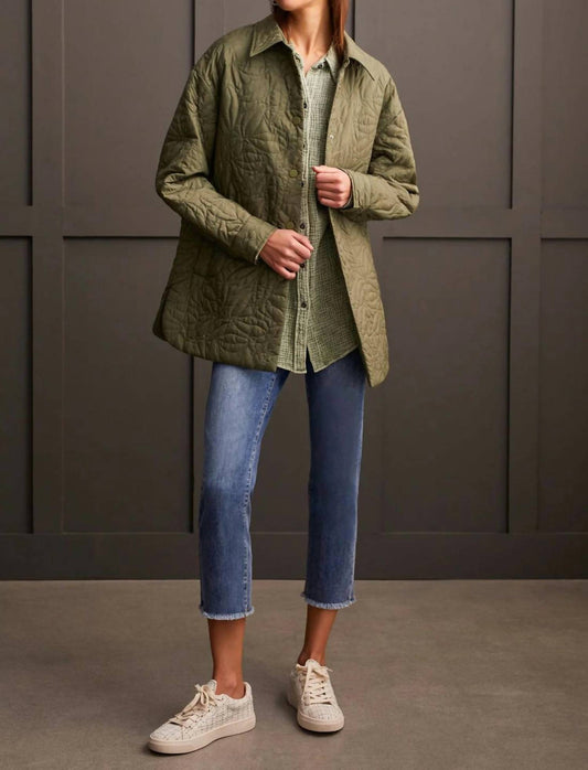 Tribal - Quilted Snap Front Shacket