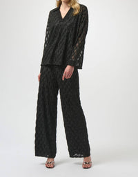 Joseph Ribkoff - Lurex Cascade And Silky Knit Boxy Top