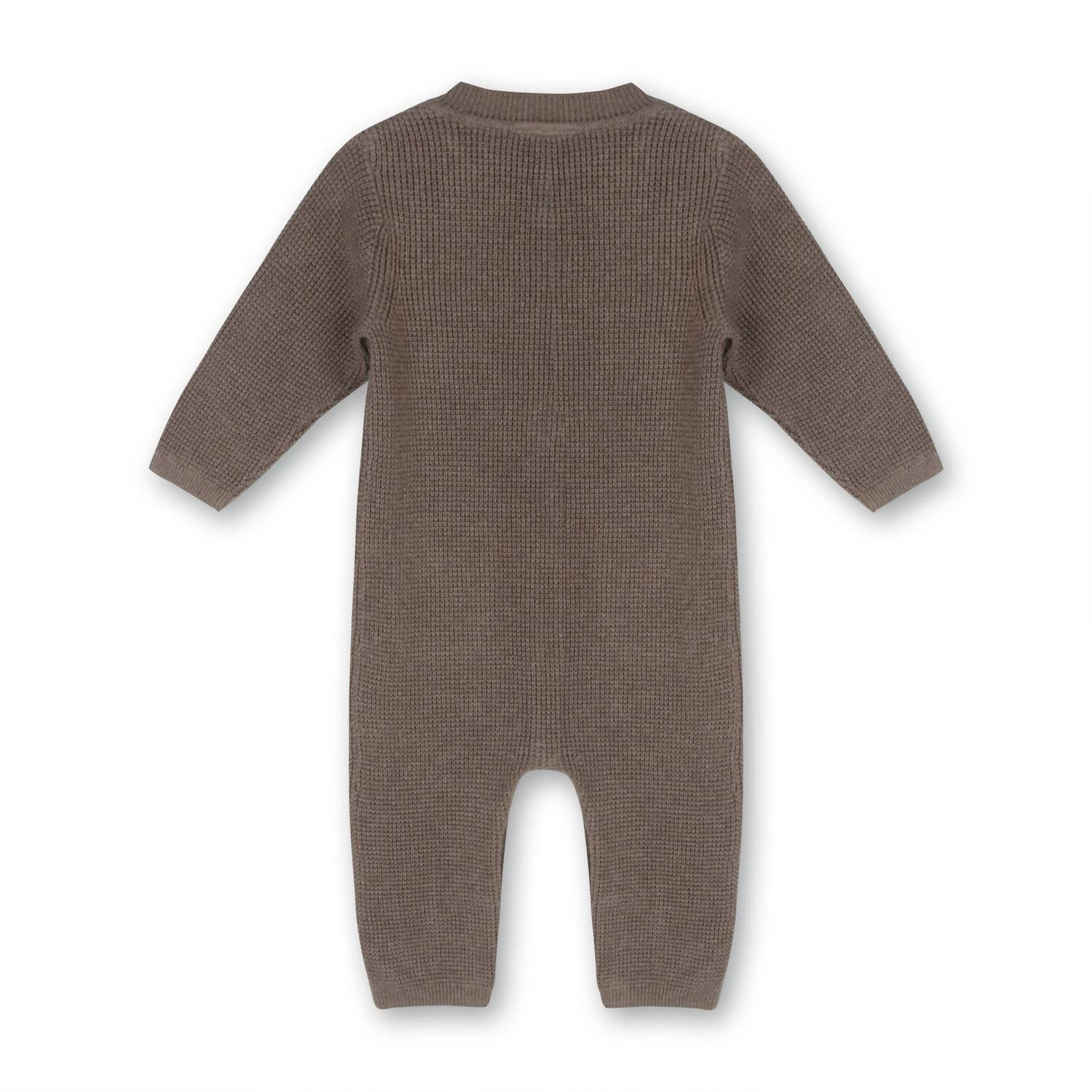 Viverano Organics - Pocket & Button Chunky Sweater Knit Jumpsuit