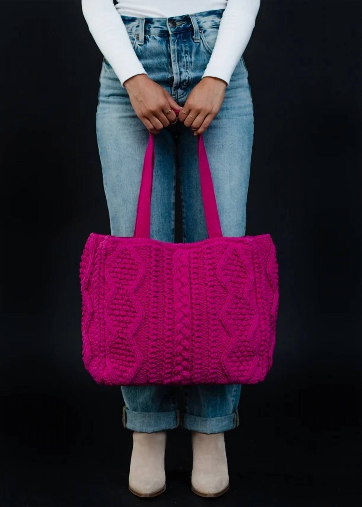 Panache Apparel - Women's Cable Knit Tote