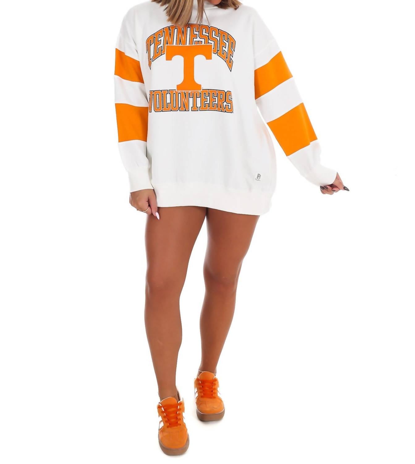 Pressbox - Tennessee Volunteers Sleeve Stripe Crewneck Pullover