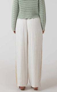 Dex - Crochet Trim Wide Leg Pant