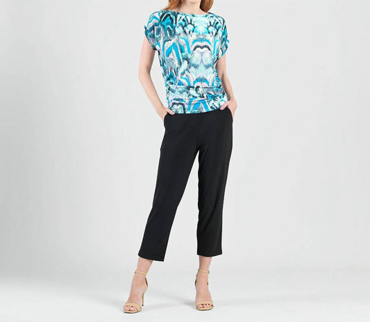 Clara Sun Woo - Women's Side Ruched Boat Neck Top