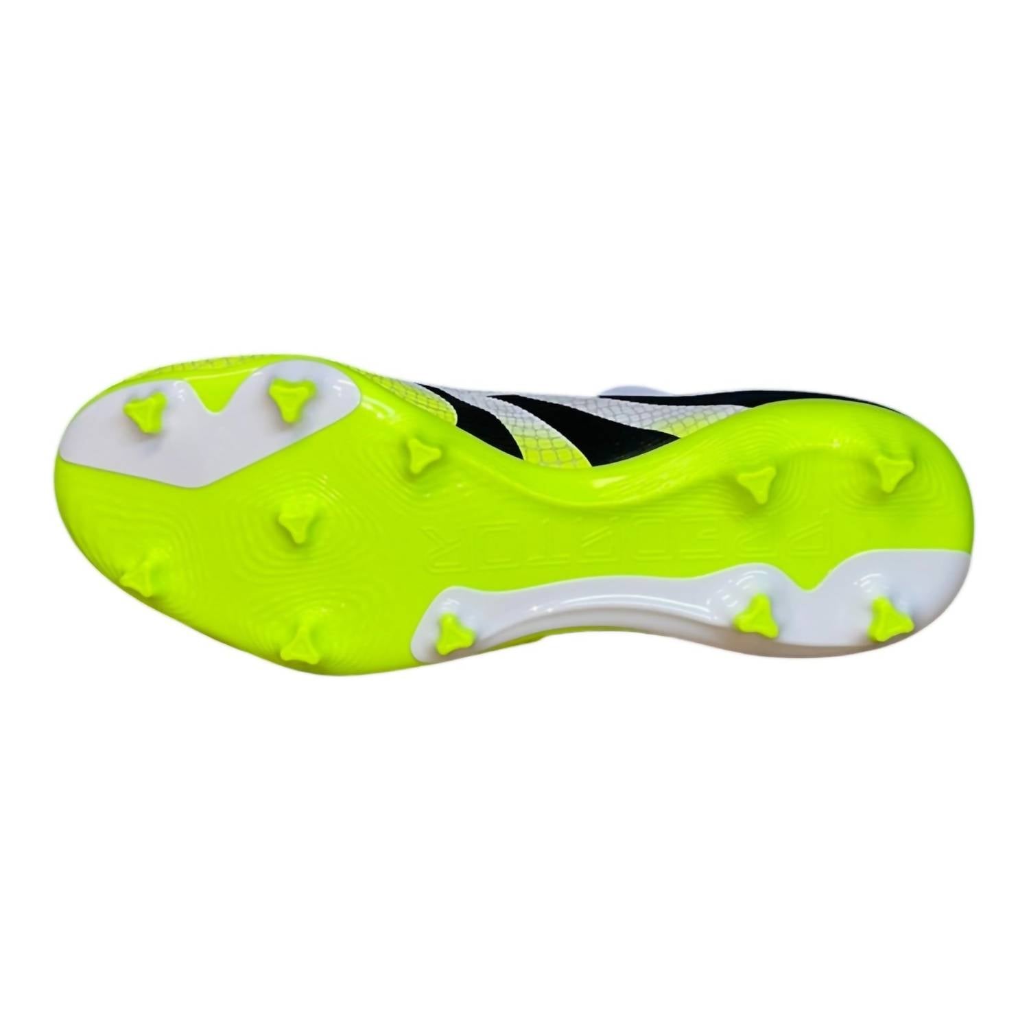 adidas Men's Predator League Fg/mg Soccer Cleat Shoes in white black yellow - men's shoe - view 8