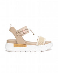 NeroGiardini Women's Tamigi Utility Sandal in latte - women's sandal