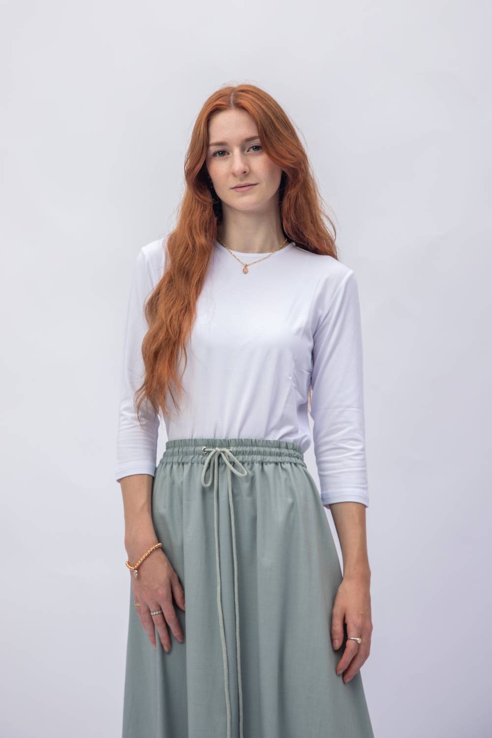 Tonet - Cotton Drawstring Skirt