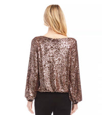 Karen Kane - Sequin Boatneck Top