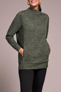 Tribal - Tunic Mock Neck Top