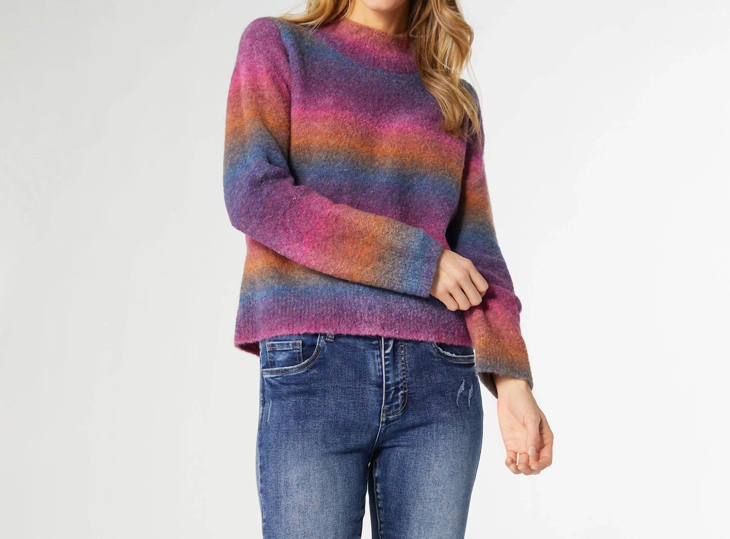 Coco + Carmen - Rachel Fuzzy Ombre Sweater