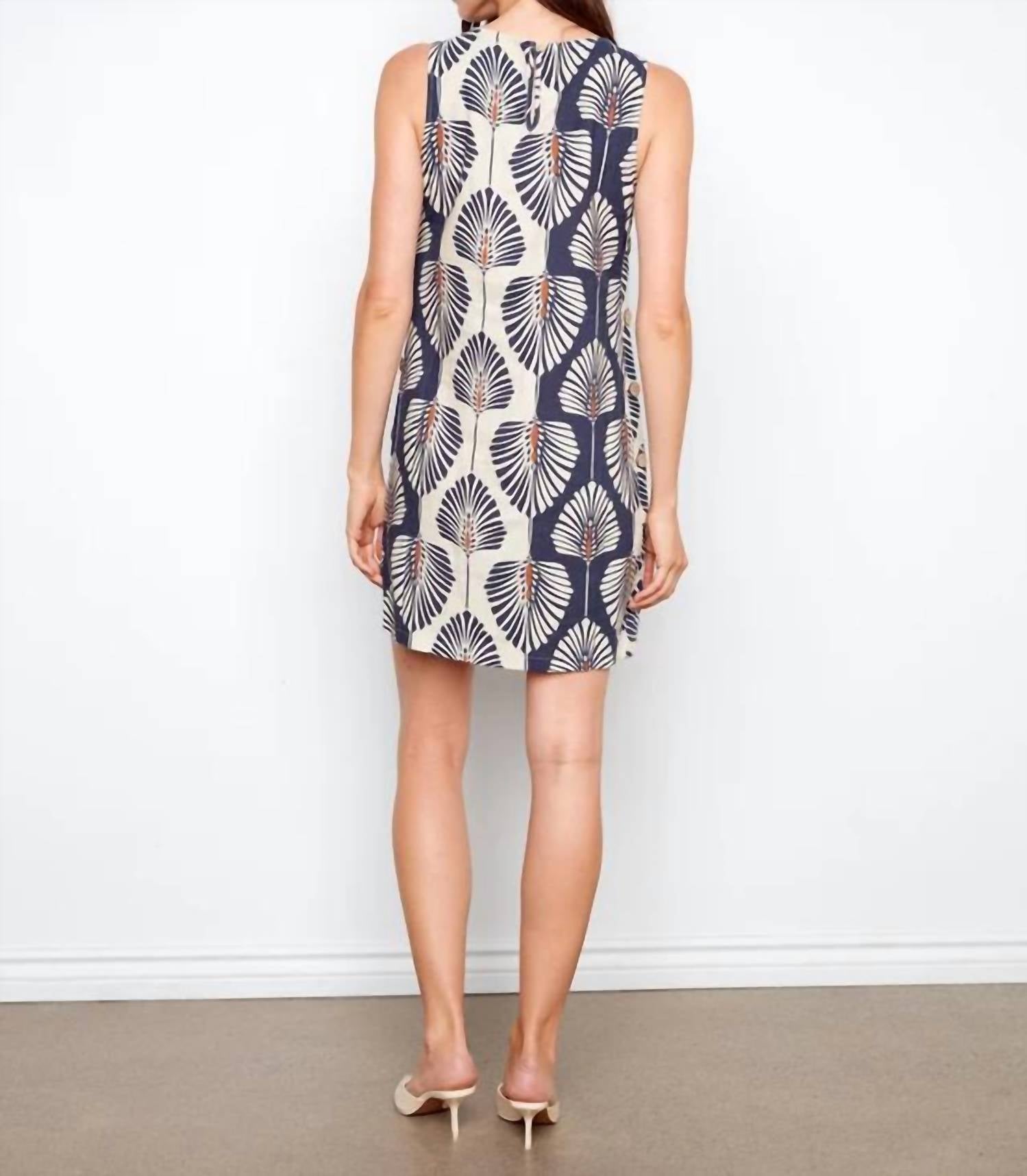 Charlie B - Printed Sleeveless Shift Dress