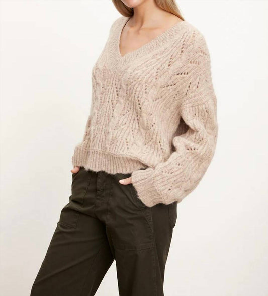 Velvet By Graham & Spencer - Sade V-neck Knit Sweater