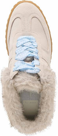 Dolce Vita Women's Izzey Plush Sneakers in light taupe suede 2 - women's sneaker - view 5