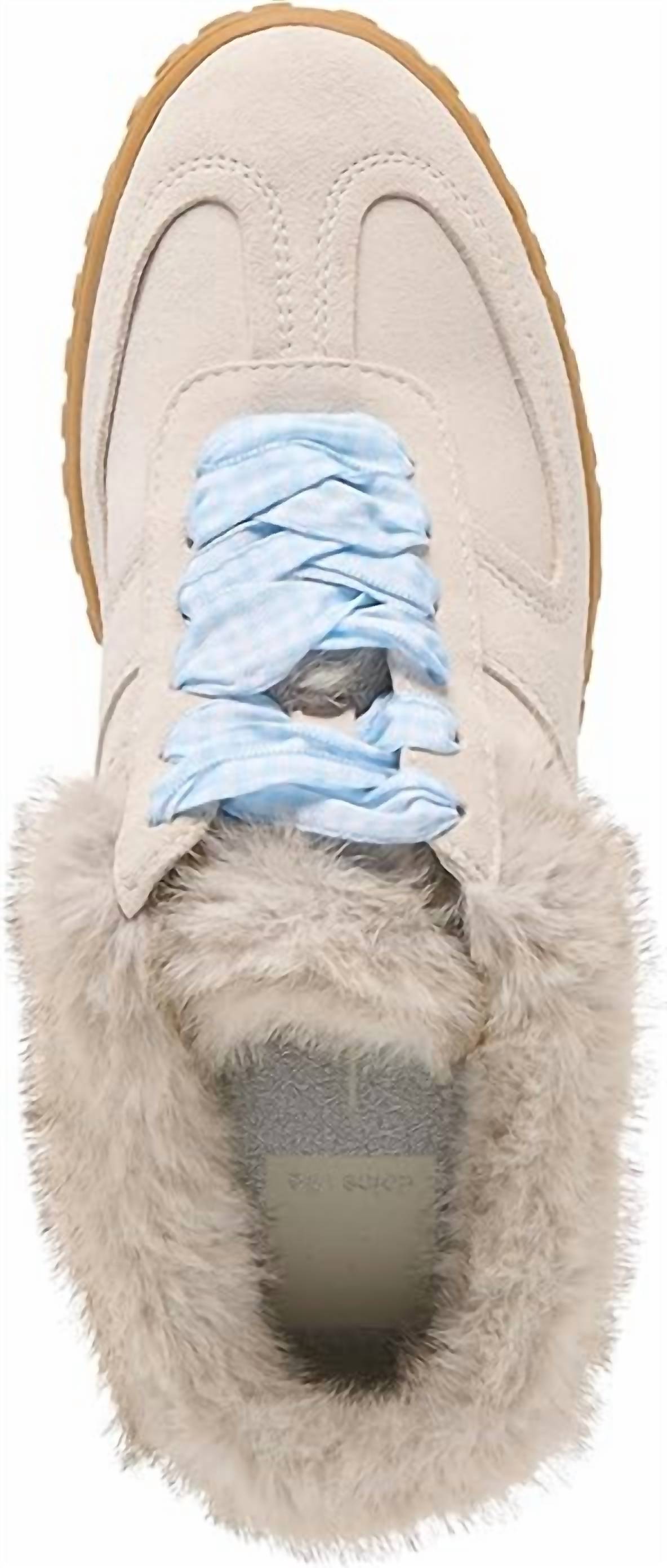 Dolce Vita Women's Izzey Plush Sneakers in light taupe suede 2 - women's sneaker - view 5