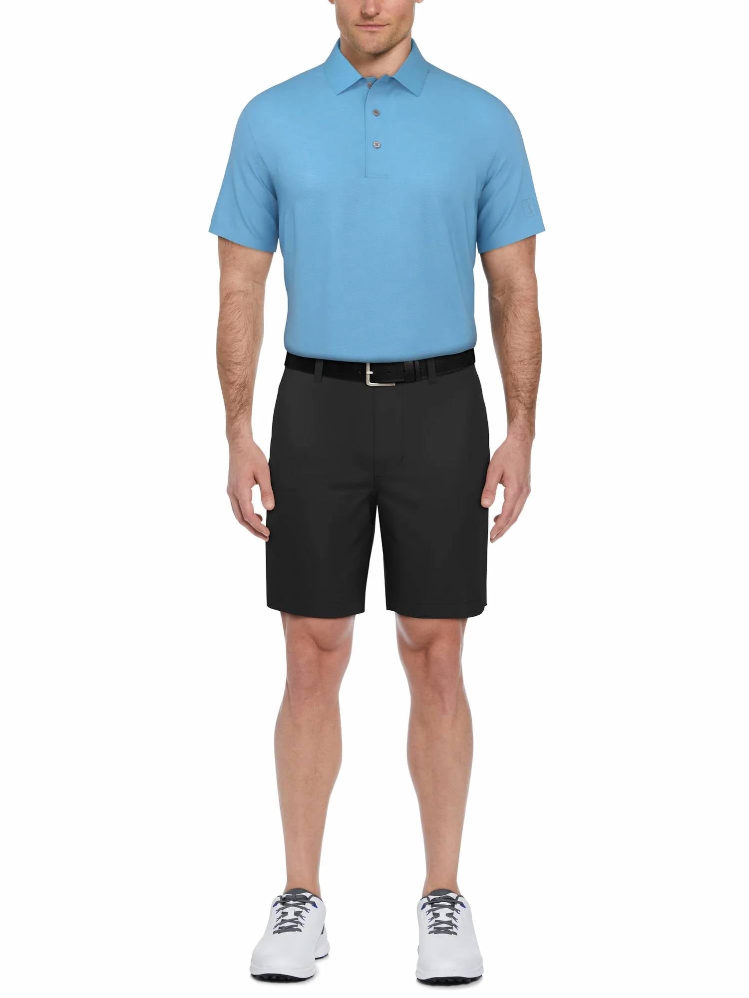 Pga Tour - Men's Airflux Mesh Golf Polo Shirt