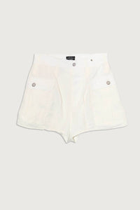 R13 - Bubble Crinkle Linen Skort