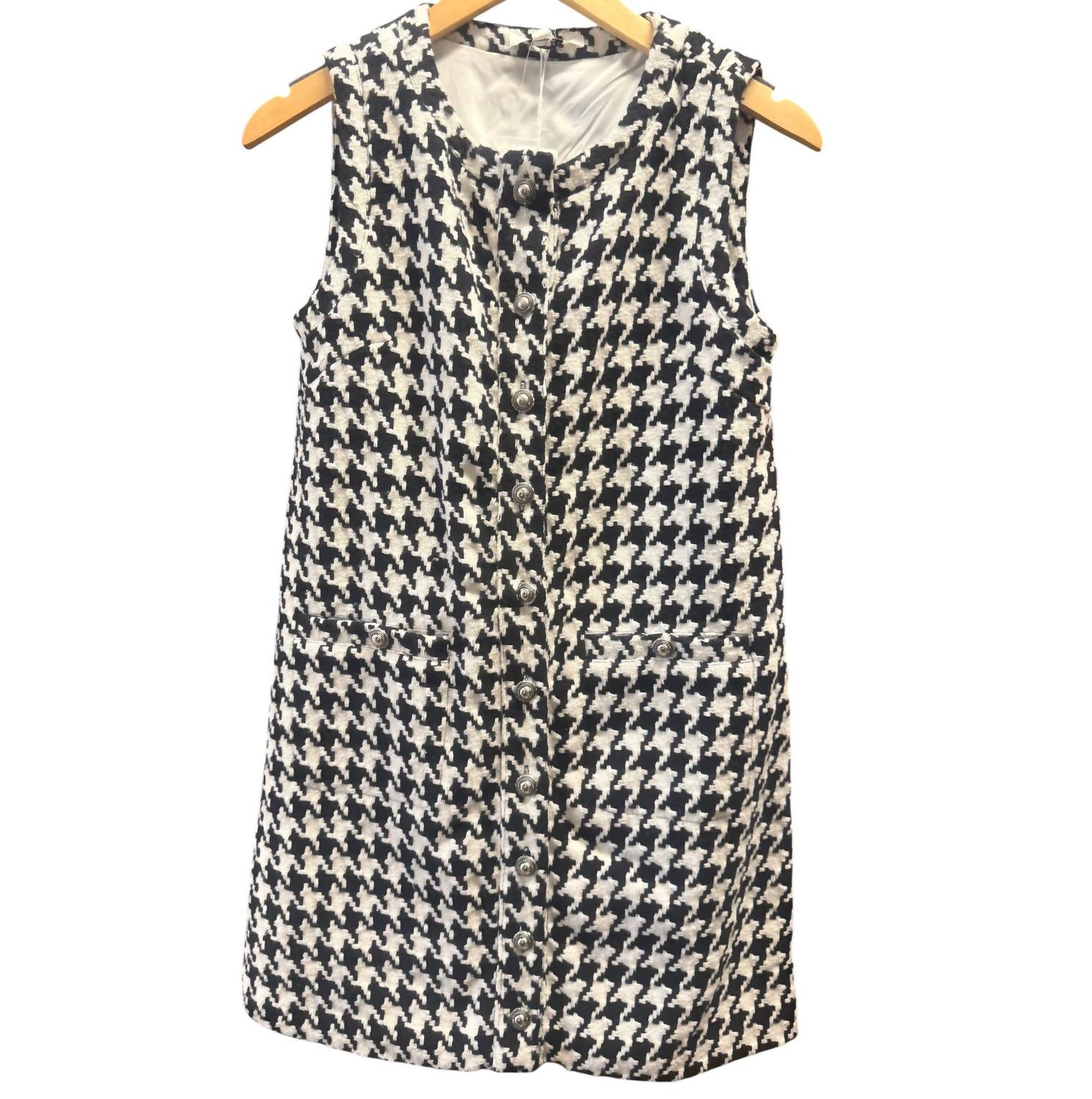 Zoe And Claire - Women's Houndstooth Mini Dress